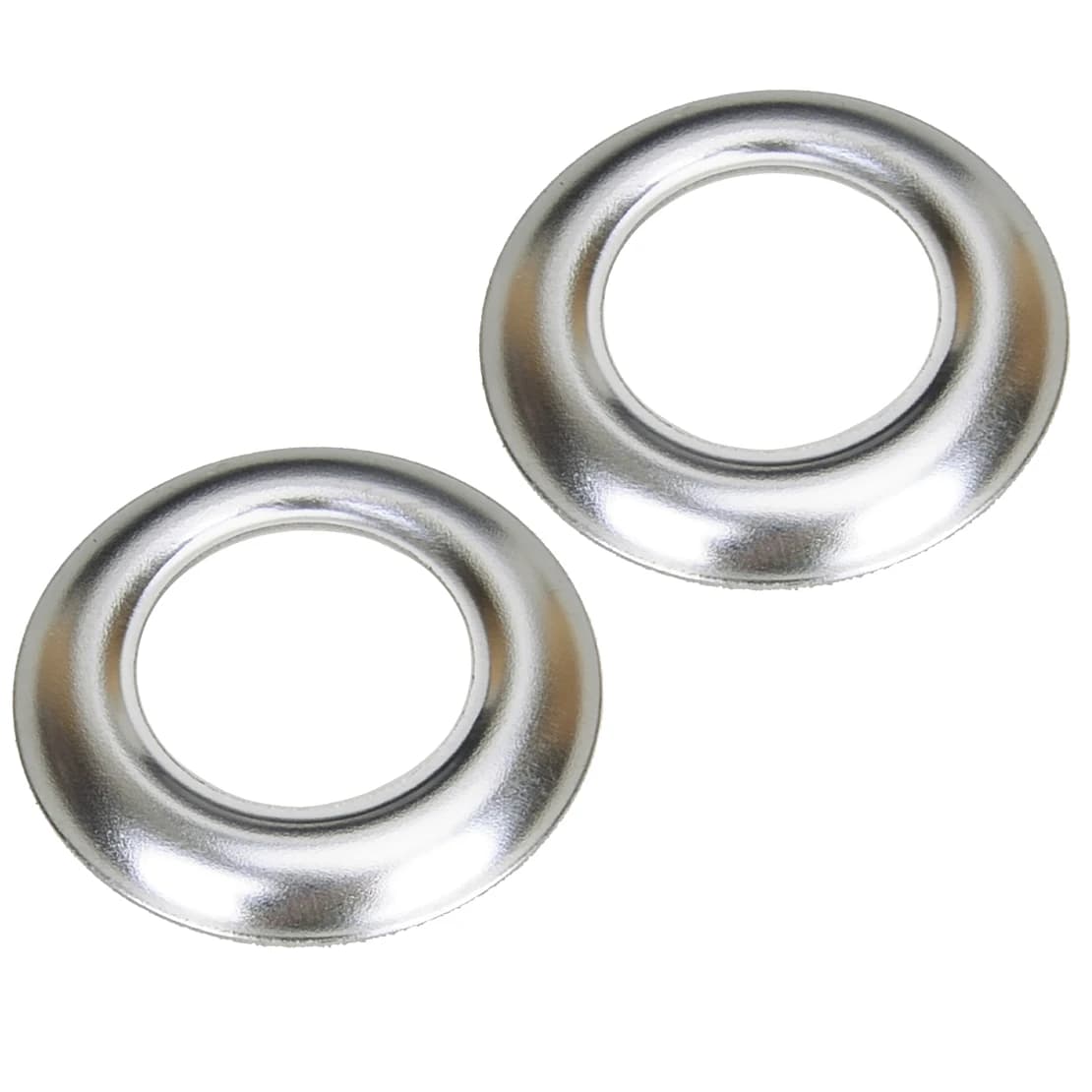 Lunetta ad anello rotondo in acciaio inossidabile cromato impermeabile da 50 pezzi da 3/4 pollici per base di copertura della luce di posizione del rimorchio Nuovo