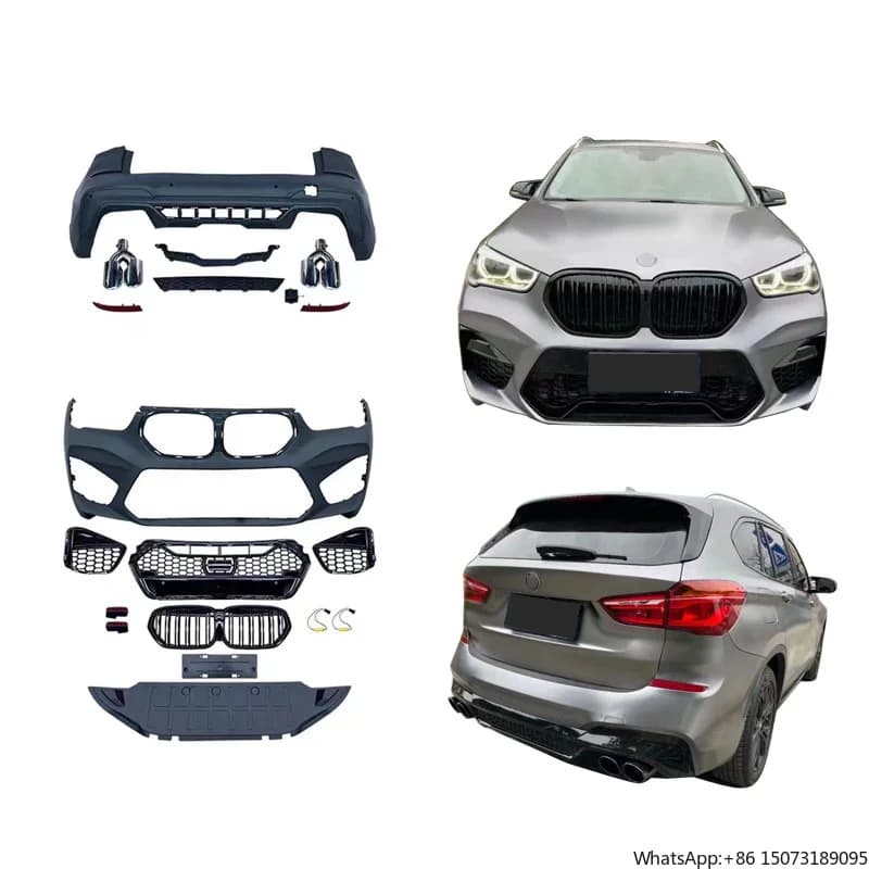 CLY Car Body Kit for X1 F48 F49 Upgrade G08 X3M Body Kit Front Bumper Diffuser Exhaust Pipe