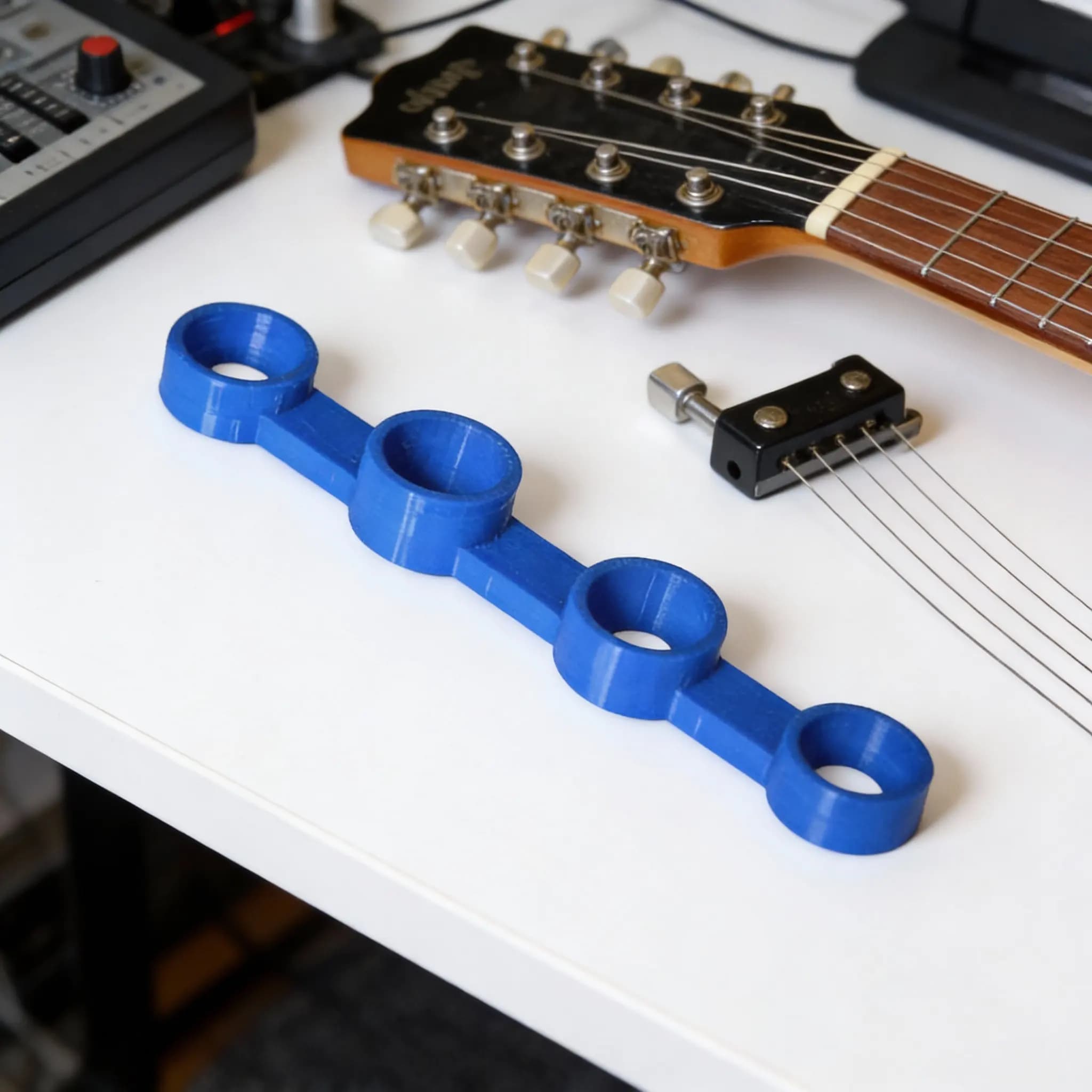 Manicotti per l'allenamento delle dita, strumento per chitarra, blu medio, per l'allenamento della forza delle dita, per ukulele, pianoforte, accessori musicali per principianti