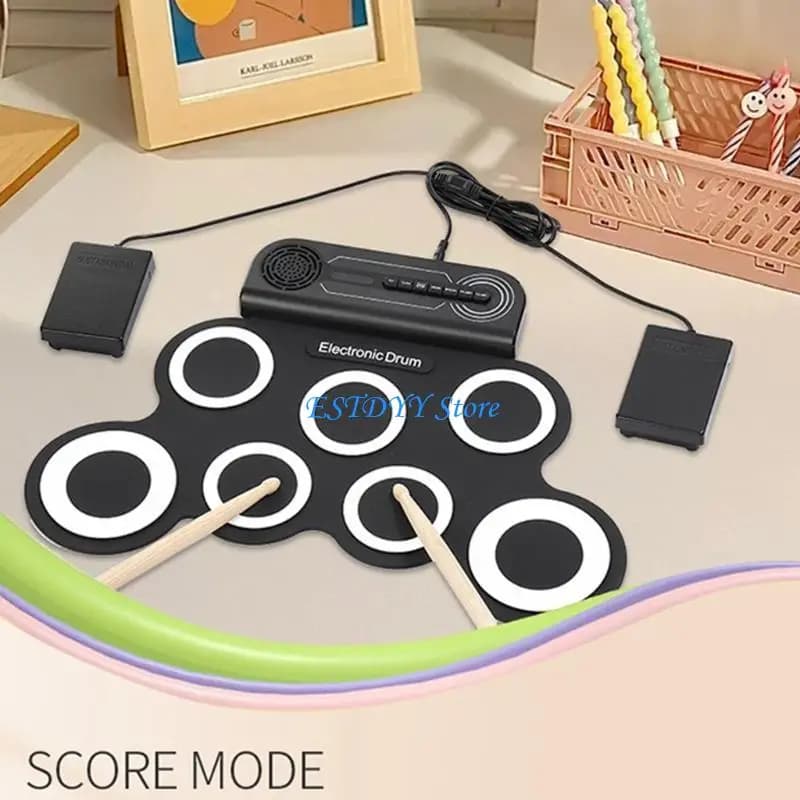 Set batteria elettronica ricaricabile G6DE per bambini, adulti e principianti resistenti