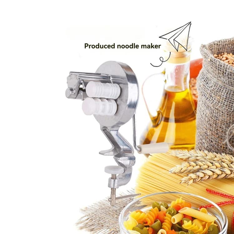 Macchina Manuale per Pasta e Maccheroni, Pressa per Noodle a Manovella Stile Tradizionale, Macchina per Stendere Impasti Completamente Artigianale