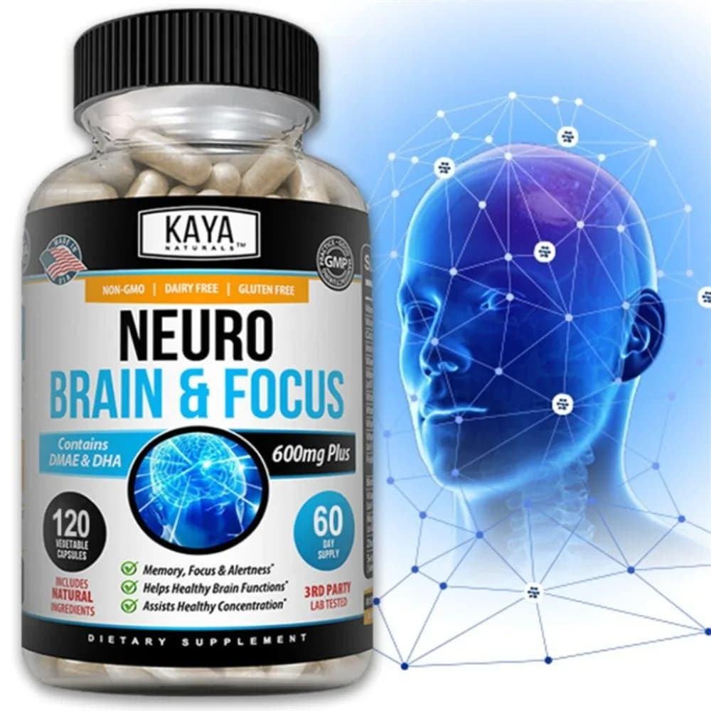 Neuro Brain per Memoria e Concentrazione - Integratore Nootropico per il Supporto Cerebrale, Concentrazione e Funzione Cognitiva