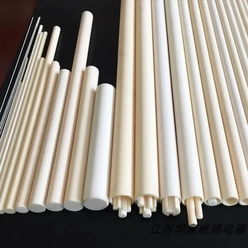 Asta in ceramica di allumina durevole per agitazione resistente alle alte temperature OD 12mm 100mm personalizzato