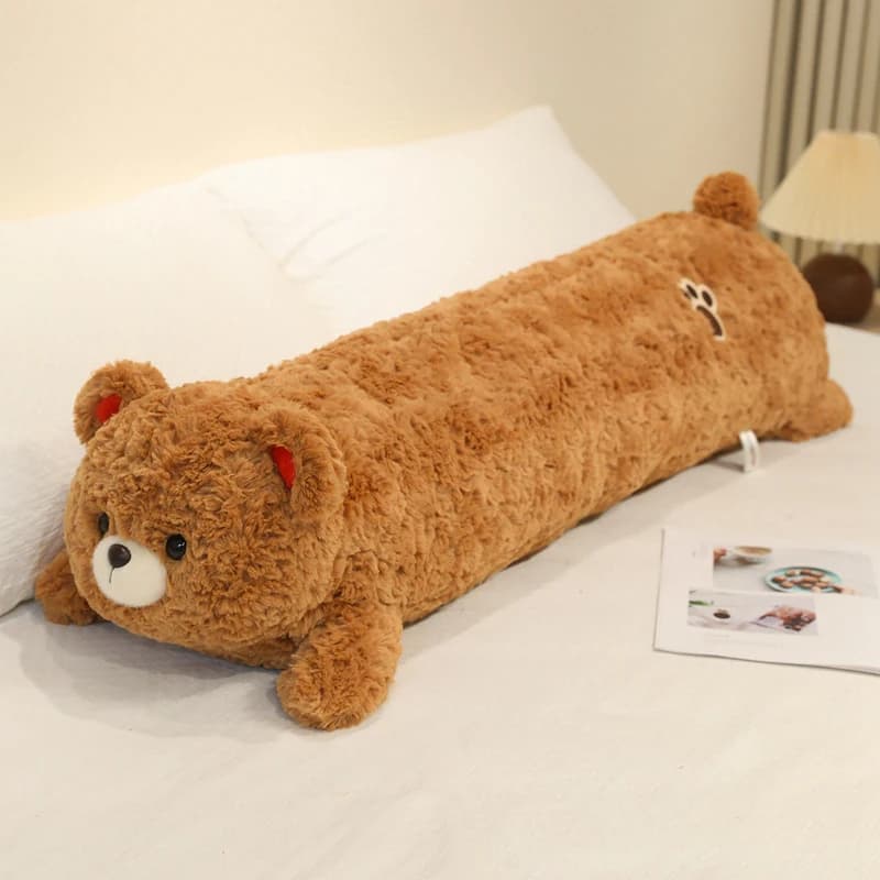 Cuscino lungo in morbido peluche per adulti, decorazione per la casa, supporto lombare per letto, divano, sedia da ufficio, per dormire e rilassarsi