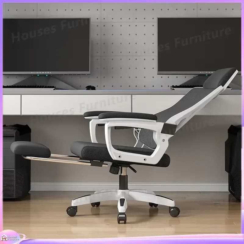 Gaming Chair Ergonomic Adjustable Reclining Computer Chair with Lumbar Support Breathable Mesh Back Home Office Desk Chair