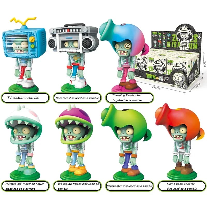 Piante Vs Zombies Building Blocks Toy Sorpresa Blind Box Varietà Party Series 7 Stili Action Figures Collection Ragazzi Giocattoli Regalo