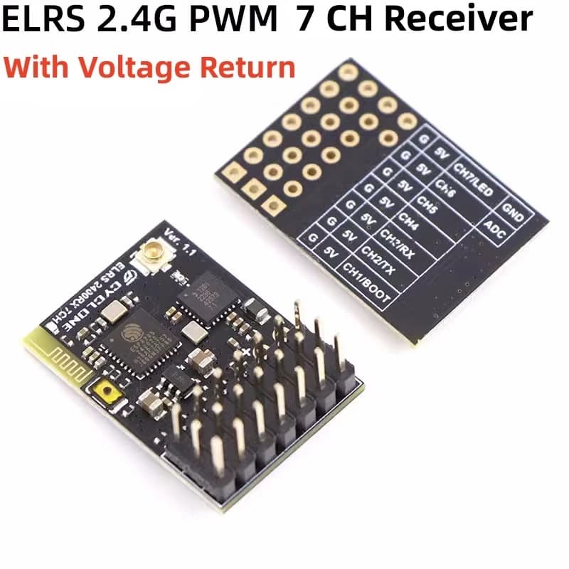 ELRS 2.4G PWM 7CH 6CH CRSF ricevitore CYCLONE Support ELRS 3.2 protocollo Antenna per tubi in rame per RC Car Boat FPV Drone Quadcopter