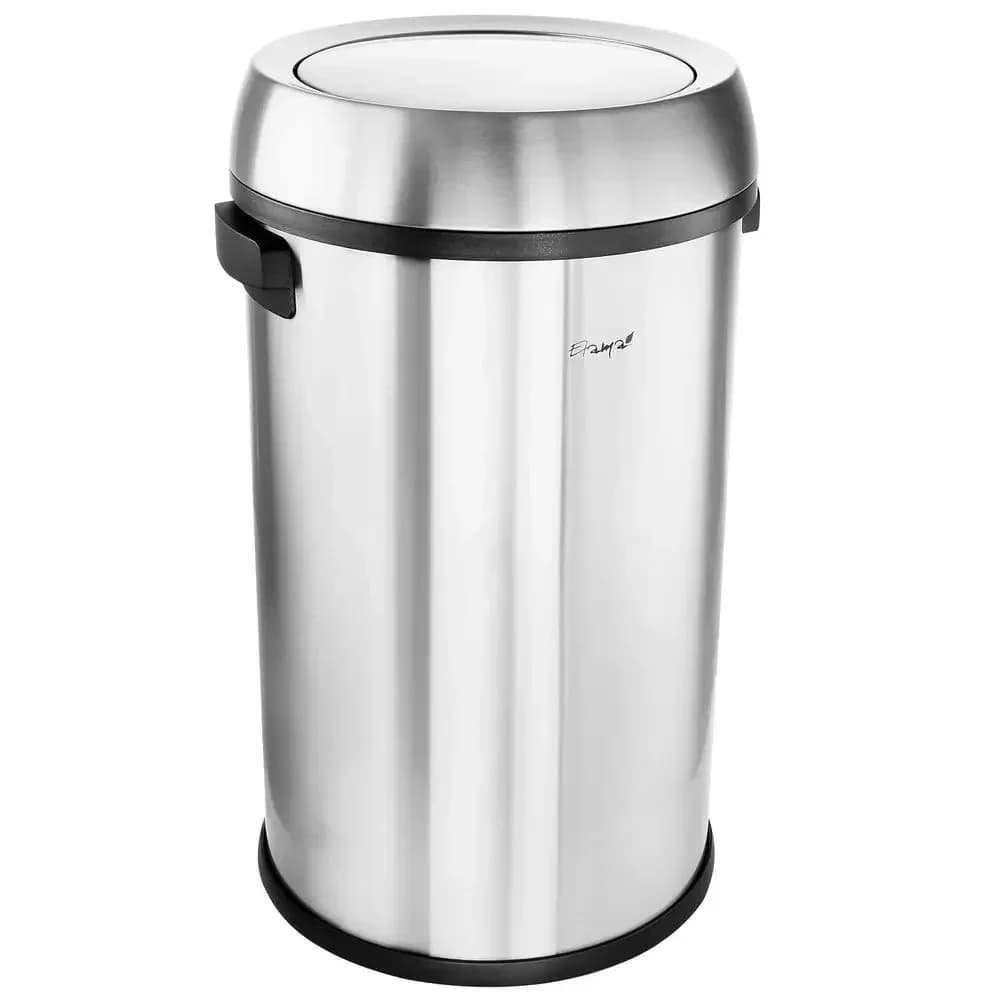 17 Gallon Stainless Steel Waste Bin and Recycling Container