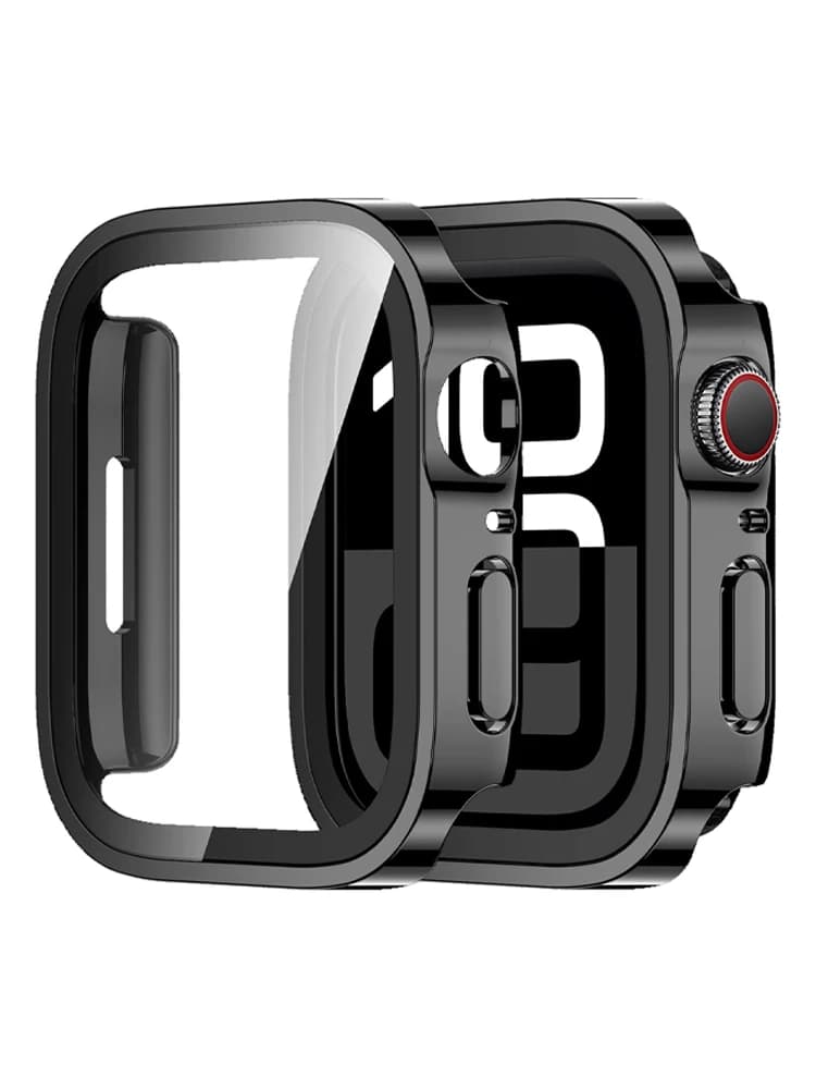 Proteggi schermo per Apple Watch Case 10 11 42mm 46mm Accessori Cover paraurti per PC in vetro temperato iWatch Series 11 10 Protettiva