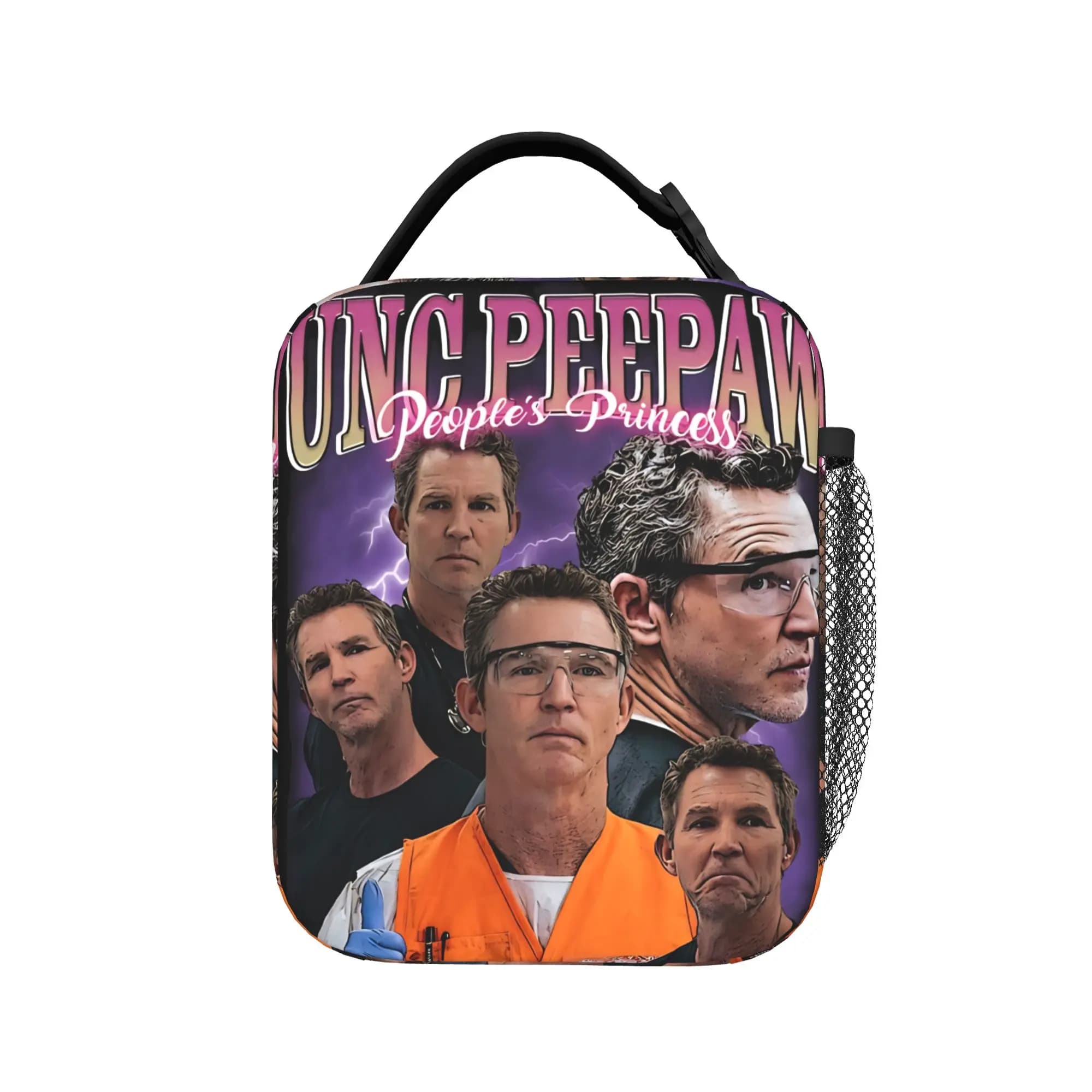 Borsa per il pranzo The Pitt Tv Show per adulti, borsa termica portatile in tessuto Oxford, per picnic all'aperto, casual, con stampa.