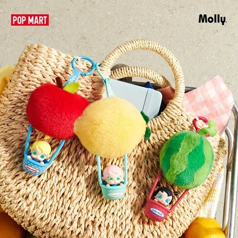 POP MART Baby Molly Scented Sachet Pendant Series Blind Box - Cute Fruit Colored Anime Figure Doll Original Toy Guess Bag
