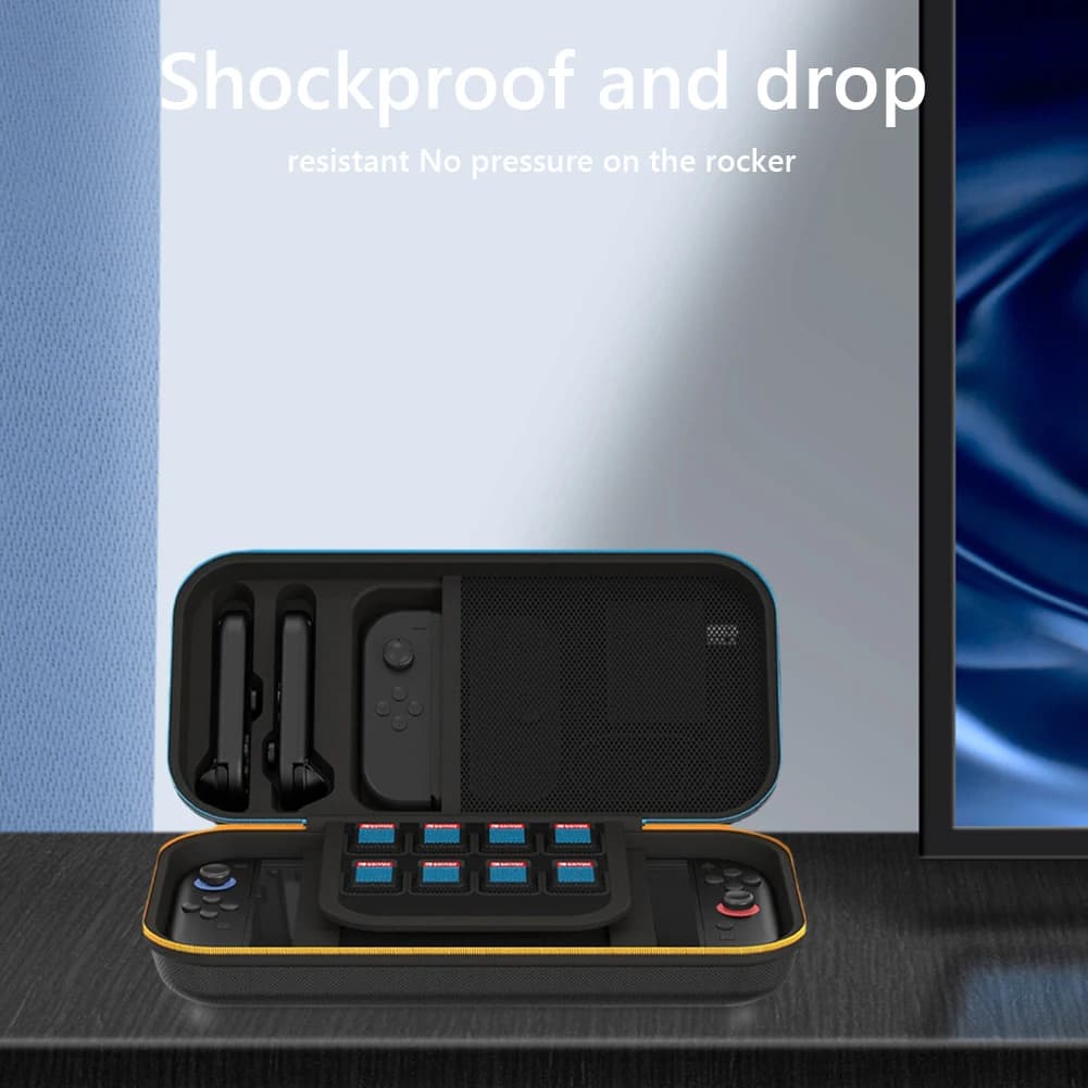 Custodia Rigida da Trasporto con 8 Slot per Schede di Gioco, Borsa da Viaggio Portatile per Console Switch 2 e Accessori