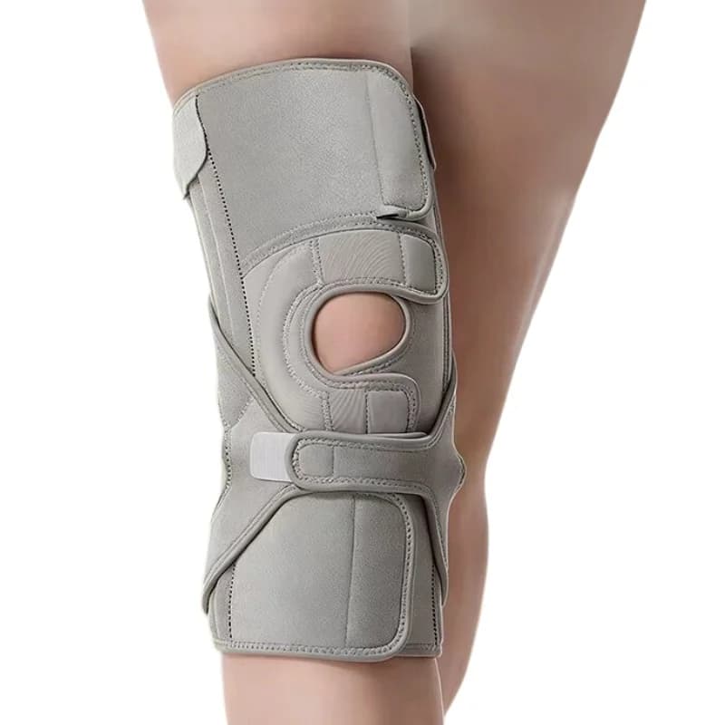 Supporto per Ginocchio Regolabile con Doppia Fascia Antiscivolo, Ginocchiera Compressiva per Sport, Artrite, Sollievo dal Dolore Articolare