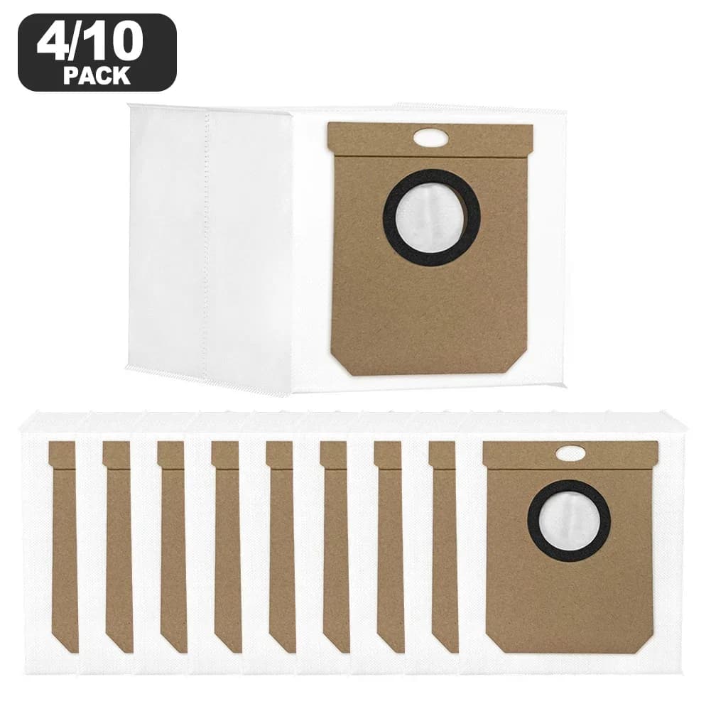 4/10 Sacchetti per Aspirapolvere in Tessuto Non Tessuto, Sacchetti Filtro per Collettore di Polvere Deerma DEM-X70 / DEM-S30