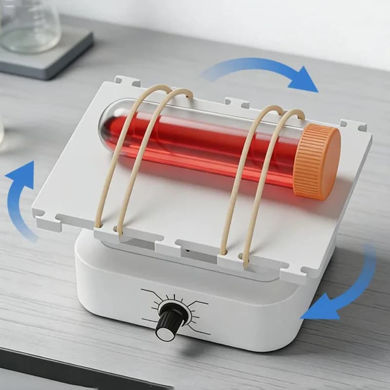 Mini Desktop Lab Orbital Shaker with Adjustable Speed 30-120RPM 360° Rotating Scientific Research Mixer Type-C Powered