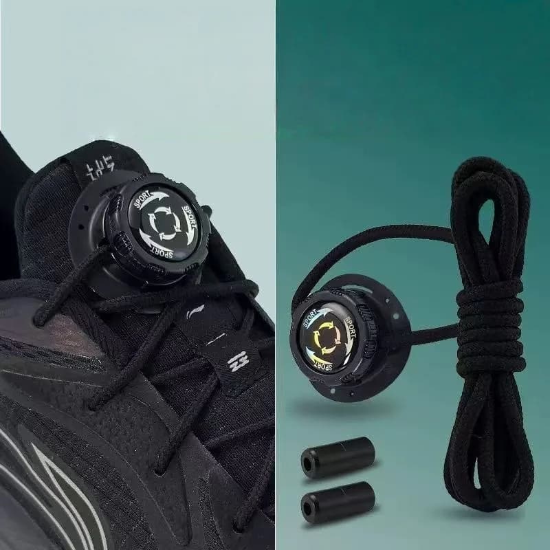 Boomerang design tie-free shoes, rotating buckles for fast adjustment of sports and outdoor attack
