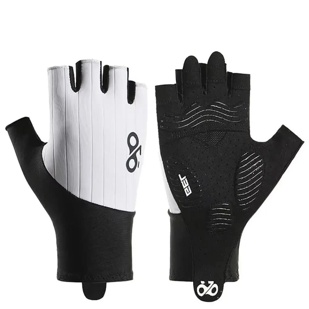 1 pair of breathable cycling gloves, shockproof and anti-slip fitness gloves, half finger gym gloves with quick release wrist strap