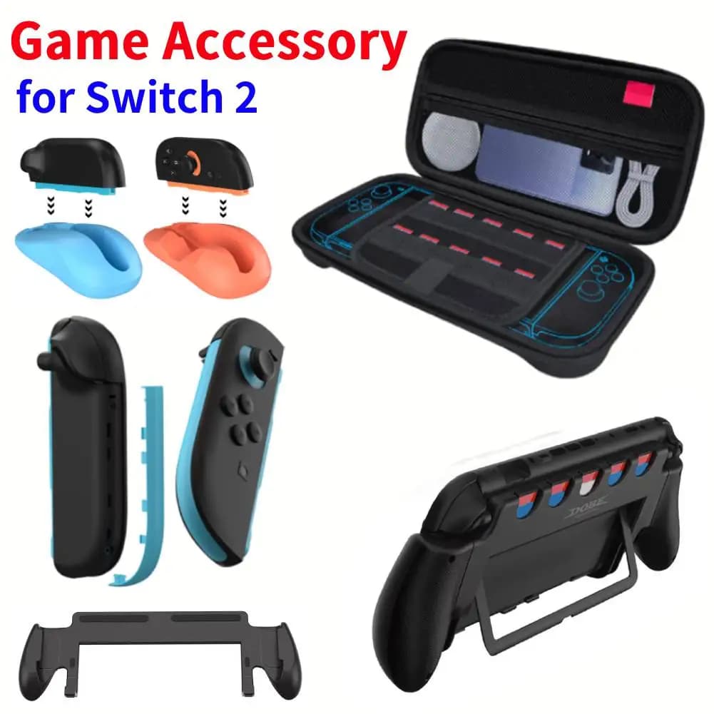 Accessorio per controller di gioco per Switch 2 Borsa di archiviazione portatile Custodia per mouse Strisce decorative di ricambio per accesso Nintendo