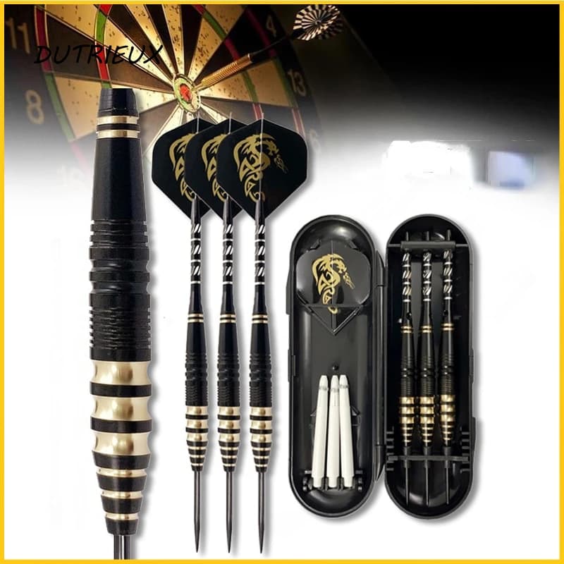 Freccette professionali con punta in acciaio da 3 pezzi Freccette con ago in acciaio da 23 grammi Bellissimi alberi in alluminio per competizioni di giochi di freccette