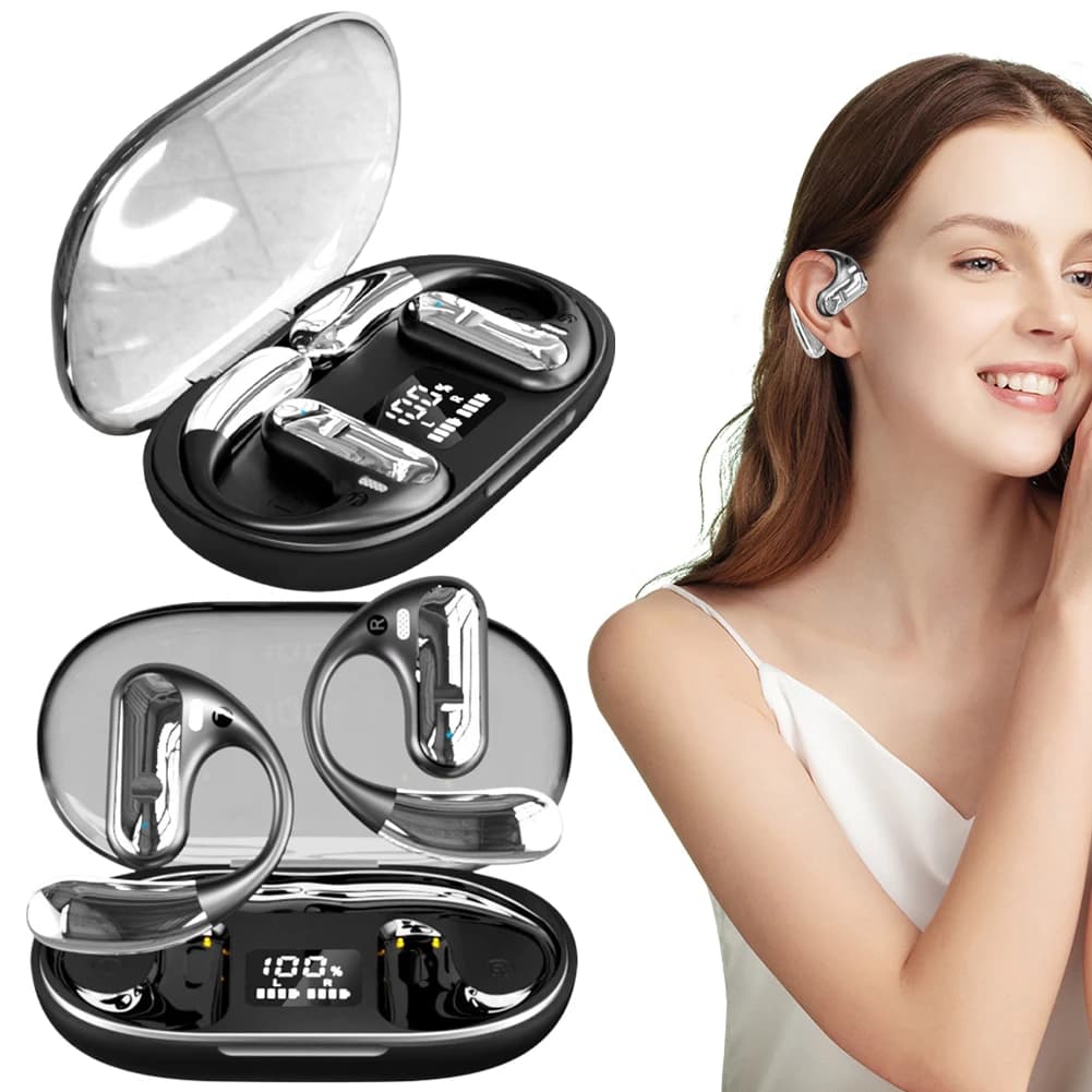 Auricolari AI Translators with 144 Languages, Noise Cancellation, Linguistic Translation, Wireless Headphones Suitable for Travel and Learning