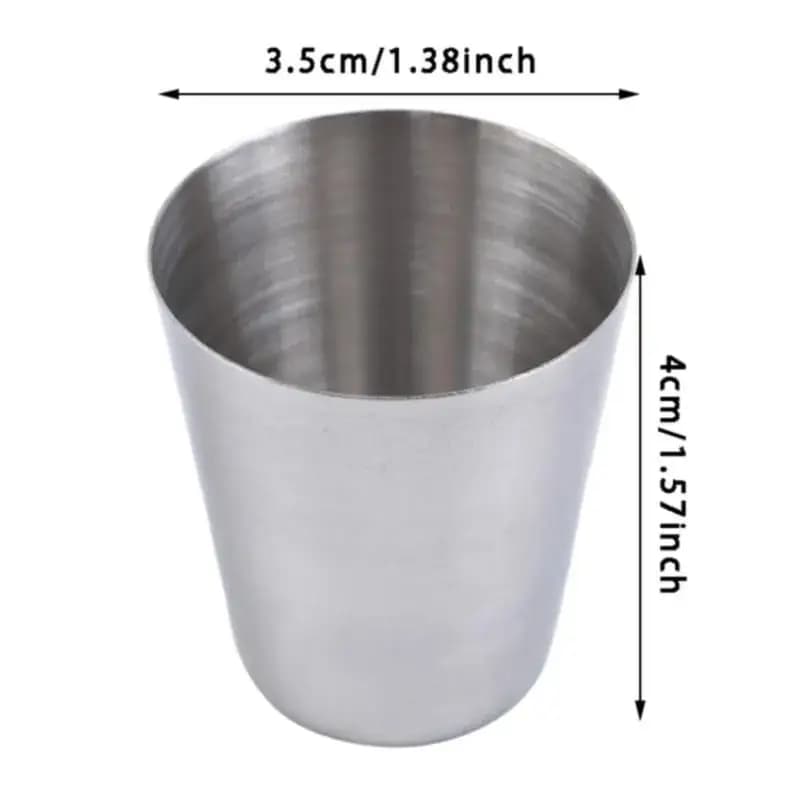 Nuove tazze da 30 ml Set tazze da birra per vino in acciaio inossidabile 4 pezzi