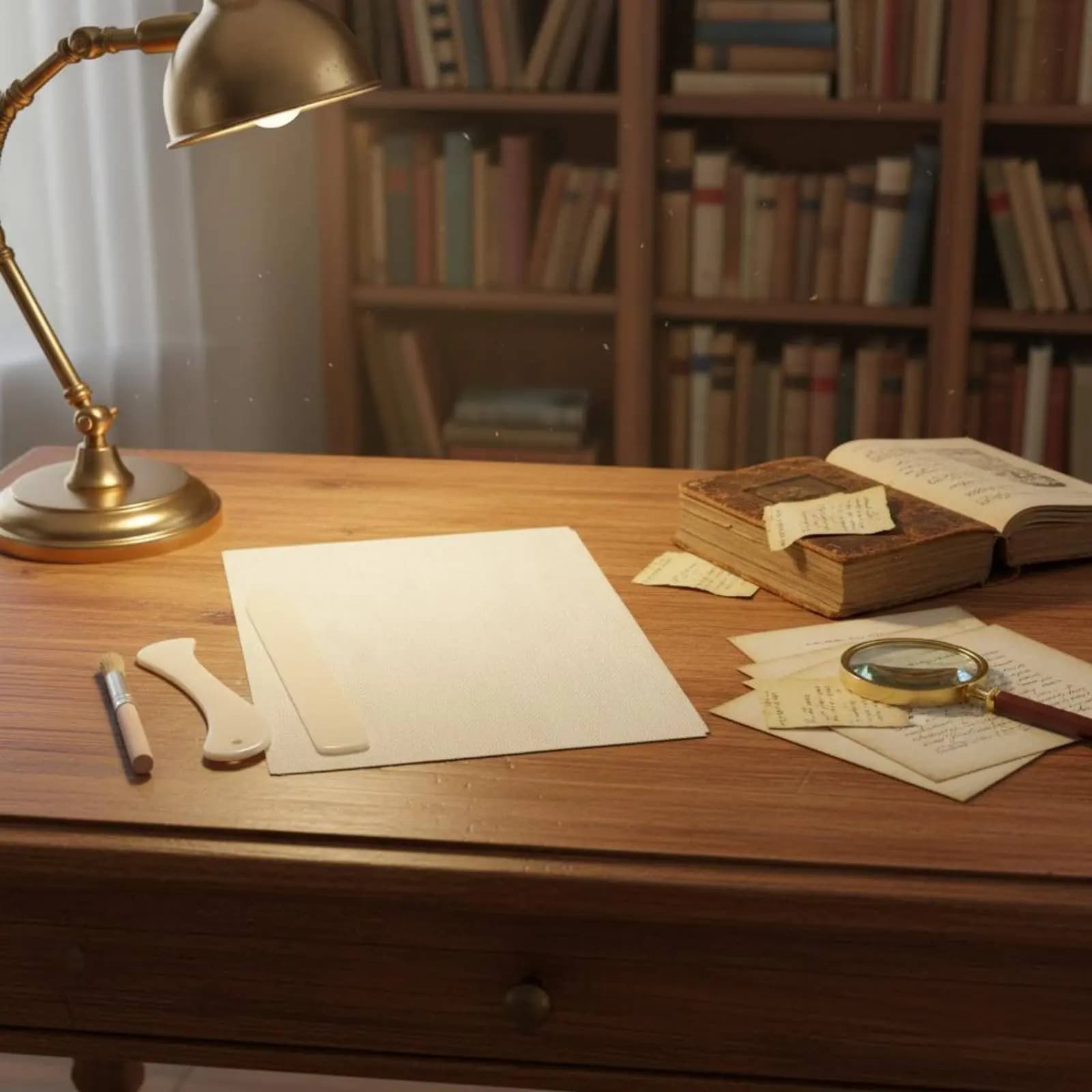 Kit di 4 Pezzi per Rilegatura e Riparazione Libri, Set per Riparazione Dorso Libro, Materiali per Librari e Laboratori