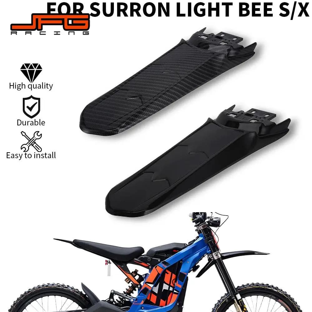 For Surron Light Bee XS Rear mudguard Longer length Longer tail protection Moto dirt bike carbon fiber model