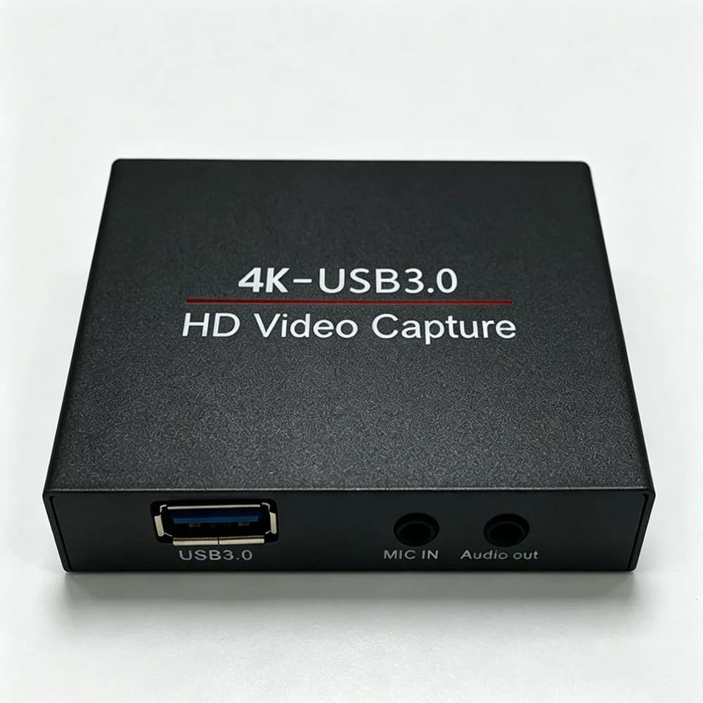 Scheda di acquisizione video compatibile HDMI 4K 60Hz USB 3.0, bassa latenza, per streaming live, registrazione di giochi, PS4, Switch, Xbox, fotocamera PC
