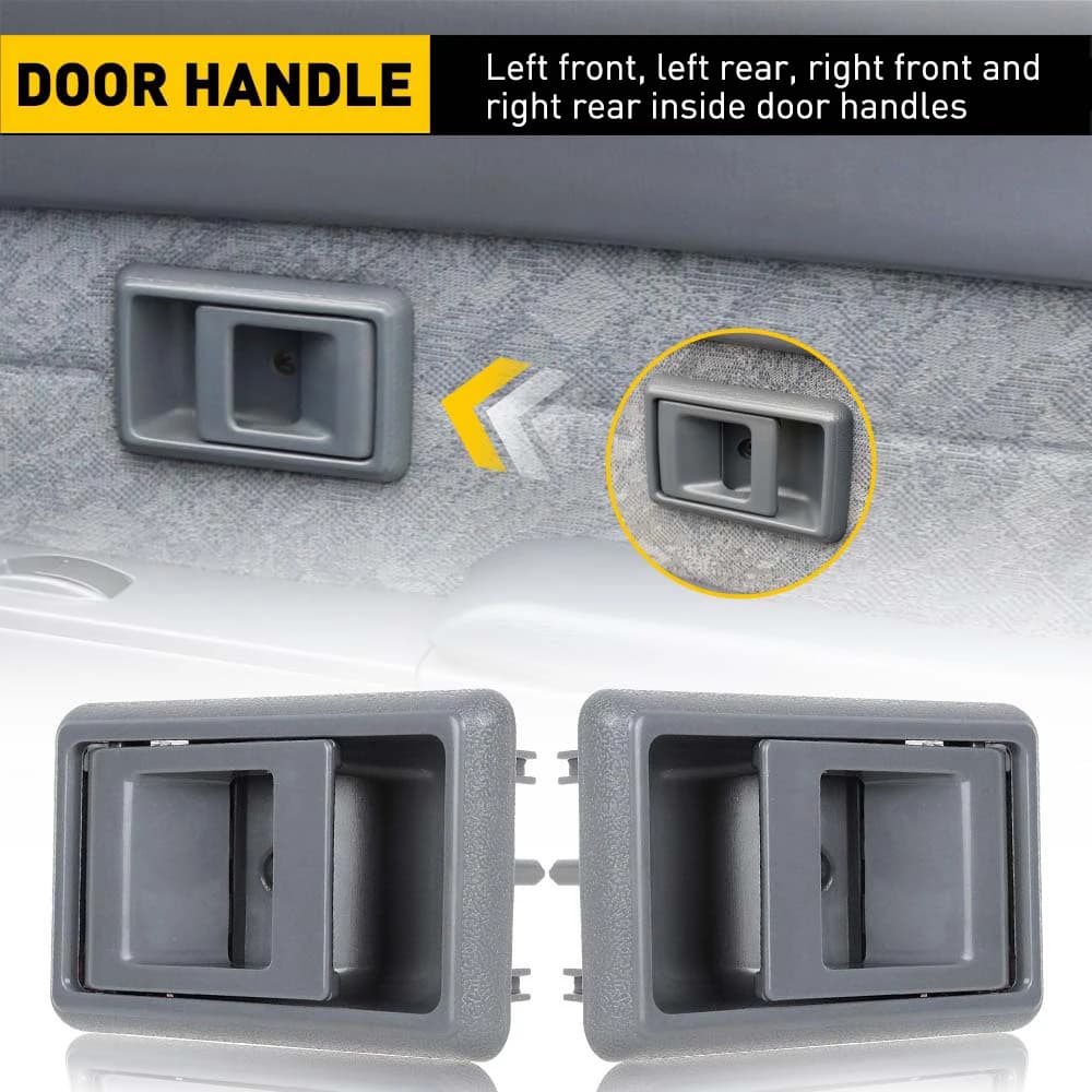 4/2 pezzi grigio maniglia per porta auto per Toyota Tacoma 1995 1996 1997 1998 1999 2000 4runner 1990-1995 Tercel Pick-up interno sinistra destra