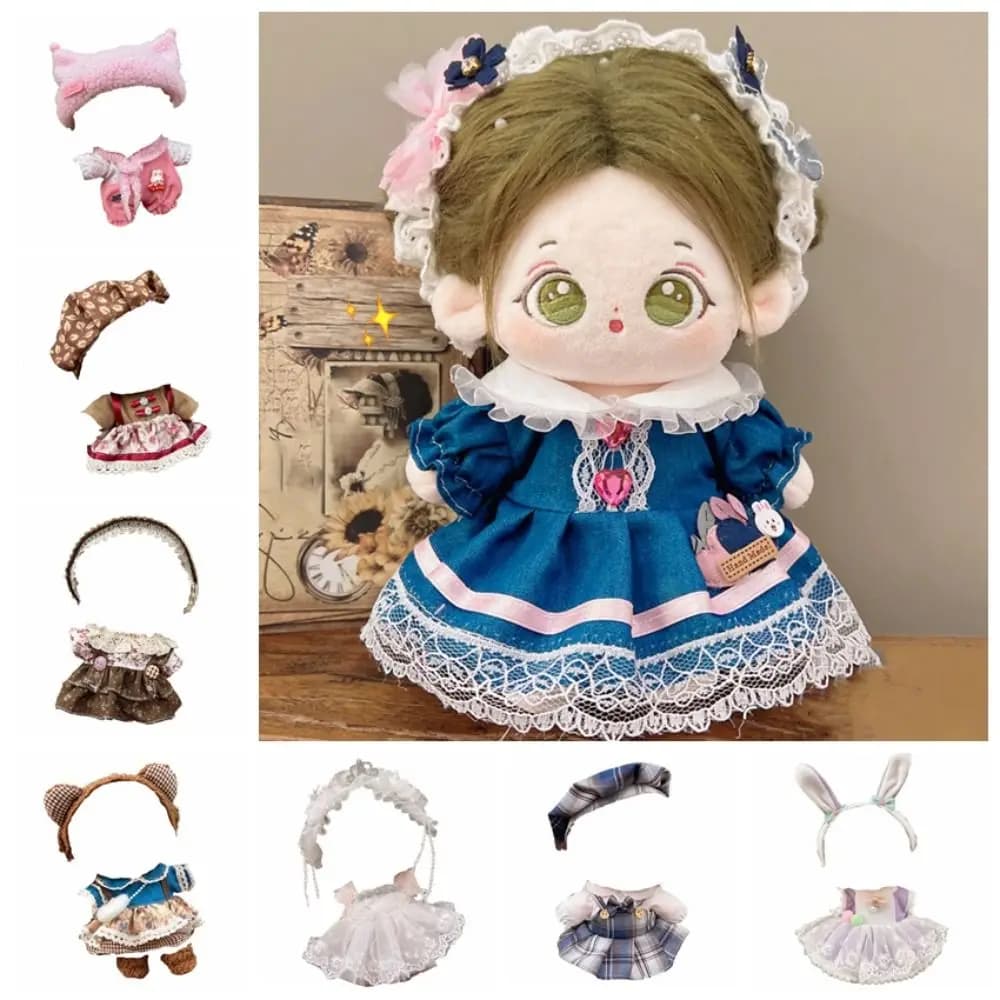 Princess Skirt 20cm Cotton Dress DIY Clothing Dress Up No Attributes Clothes Academic Style Lovely Clothes Accessories