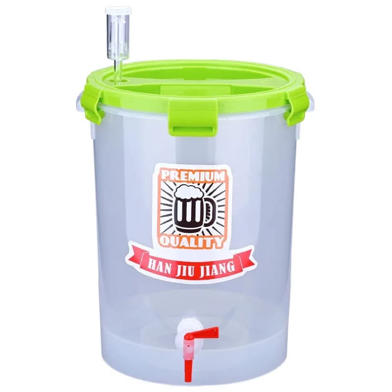 Transparent fermentation barrel [tapered bottom] brewing container V-shaped tank Food grade thickened wine beer barrel 28L