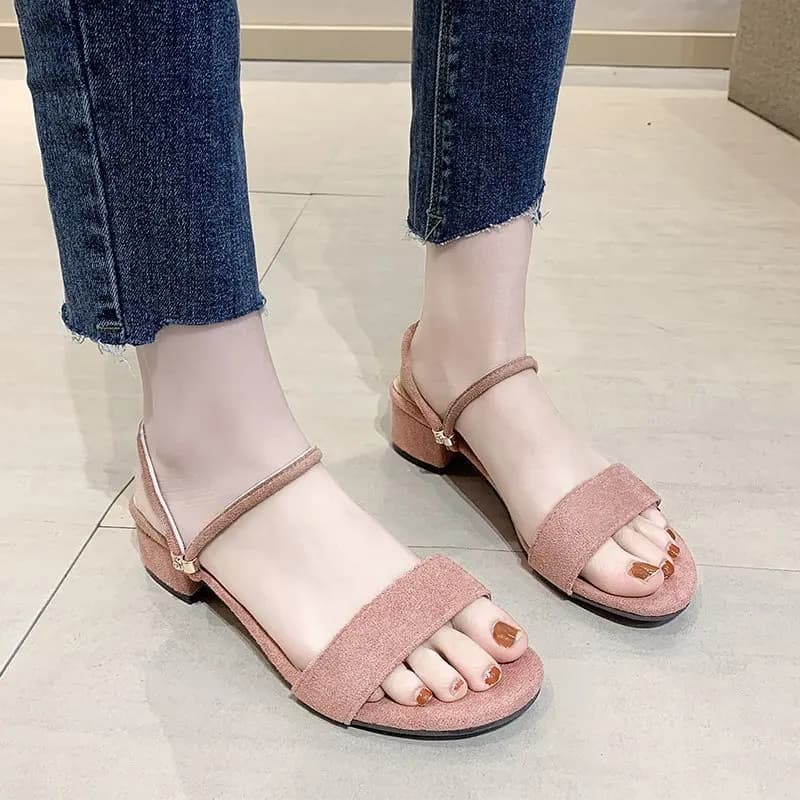 Sandali Donna con Tacco Grosso Ciabatte Estive 2026 Eleganti Scarpe Donna Ciabatte Taglie Grandi 34-42 Moda Estiva Sandali Donna