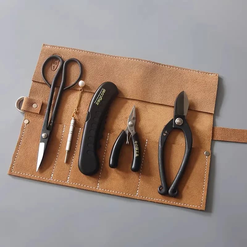 Professional Leather Tools Kit for Florists, Floral Composition Tools Set, Power Scissors, Gardening Scissors for Home Use