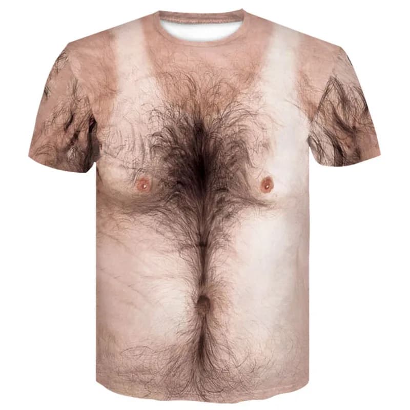 Funny Simulation Muscle T Shirt for Men 3D Printed T-shirts Summer O Neck ropa Short Sleeve Harajuku Fashion Hip Hop Tops Tees