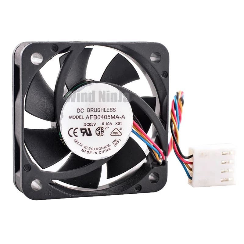 AFB0405MA-A 4 cm 40 mm 40x40x10 mm DC5V 0.10 A 4 pin silent cooling fan with double ball bearings for CPU chassis Raspberry Pi
