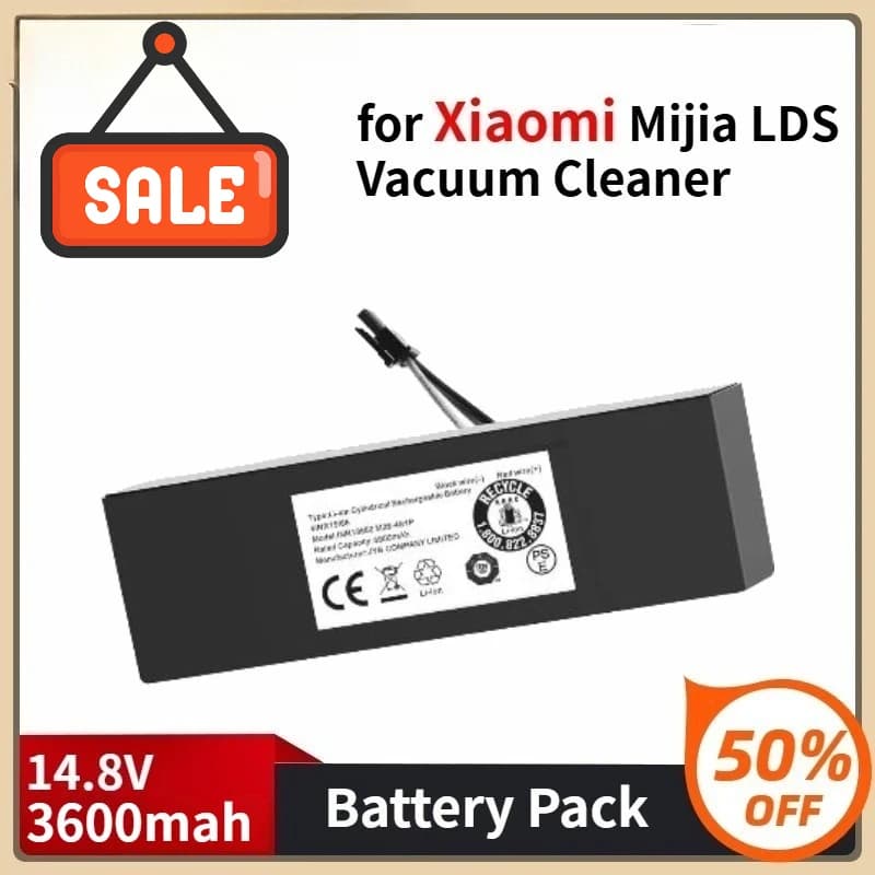 STYTJ02YM Batteria per Xiaomi Mijia LDS Aspirapolvere Mi Robot Aspirapolvere-Mop P Mi Robot Aspirapolvere-Mop 2S Haier JX37 14.8V