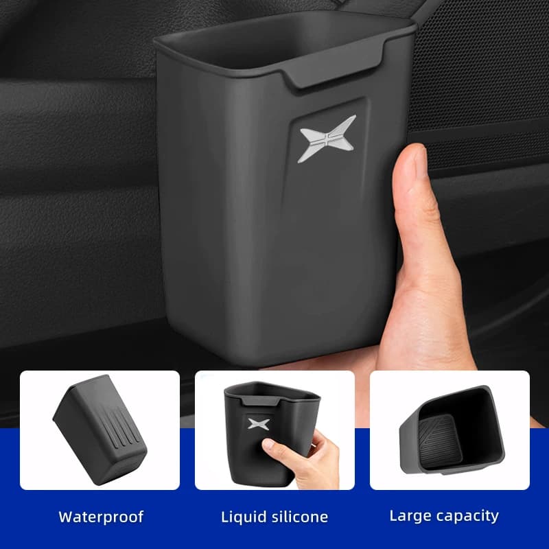 Car Silicone Storage Box Door Trash Can Umbrella Case Auto Accessories For Xpeng P7 G3 G3i G9 P5 X2 N5 F30 H93 Beta 2019 2020