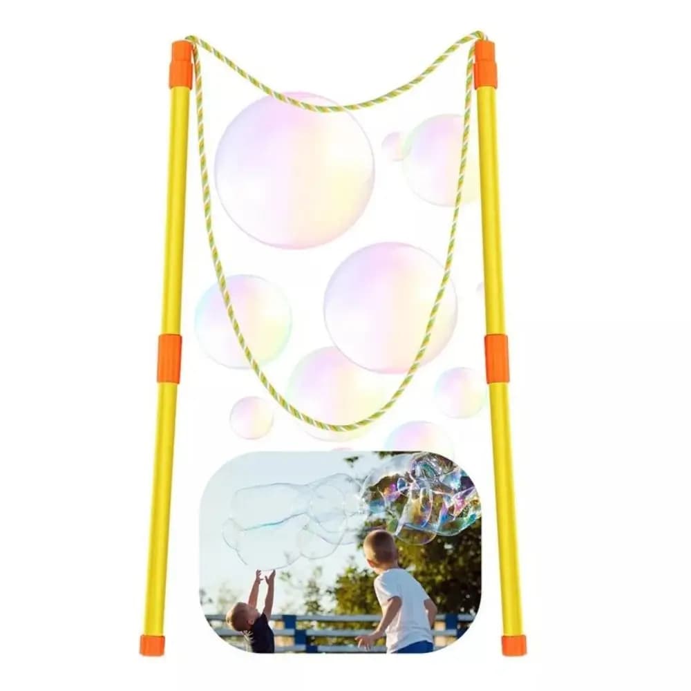 Detachable Bubble Rop Large Bubble Wand Summer Bubble Activity Toys Colorful Bubble Show Props Bubble Circle for Adult Kids