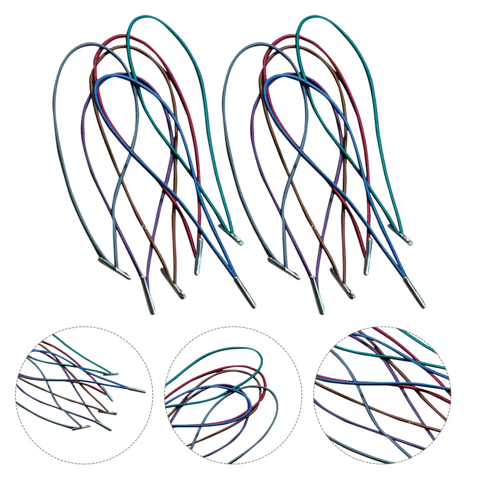 Set di 12 Elastici per Quaderni, Fascette Elastiche per Fissaggio, Chiusura Elastica per Viaggi, Scrapbook, Planner e Taccuini