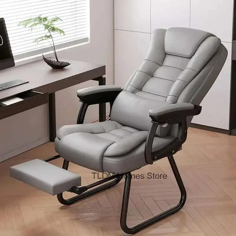 Sedia da gioco in pelle comfort Braccio girevole sollevabile Sedia da ufficio di design per computer Mobili per la casa moderni Sillas De Oficina