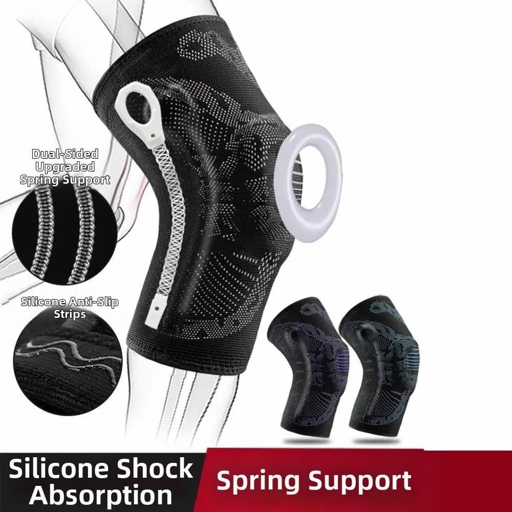 Protezione per Ginocchio Sportiva, Ginocchiera Antiscivolo Traspirante, Fascia Elastica in Nylon per Ginocchio, per Fitness