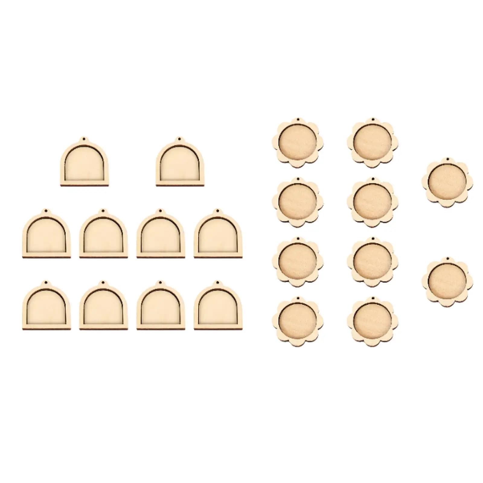 Set di Mini Telai in Legno per Ricamo Fai-da-Te, per Lavori Decorativi e Esposizione Artistica
