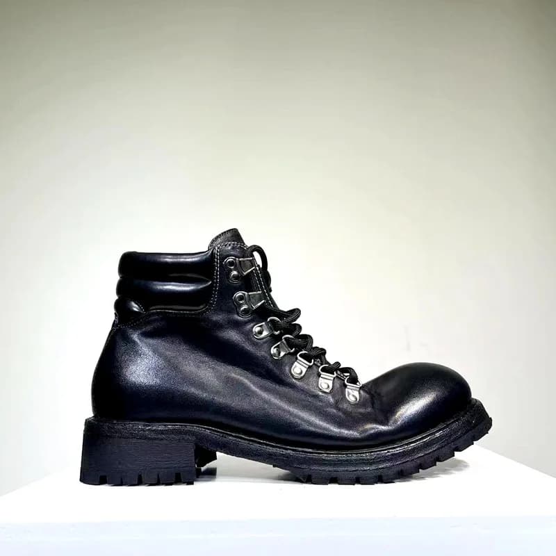 Stivali da uomo vintage Goodyear in vera pelle Stivali da uomo in pelle di cavallo Stivali da uomo in vera pelle
