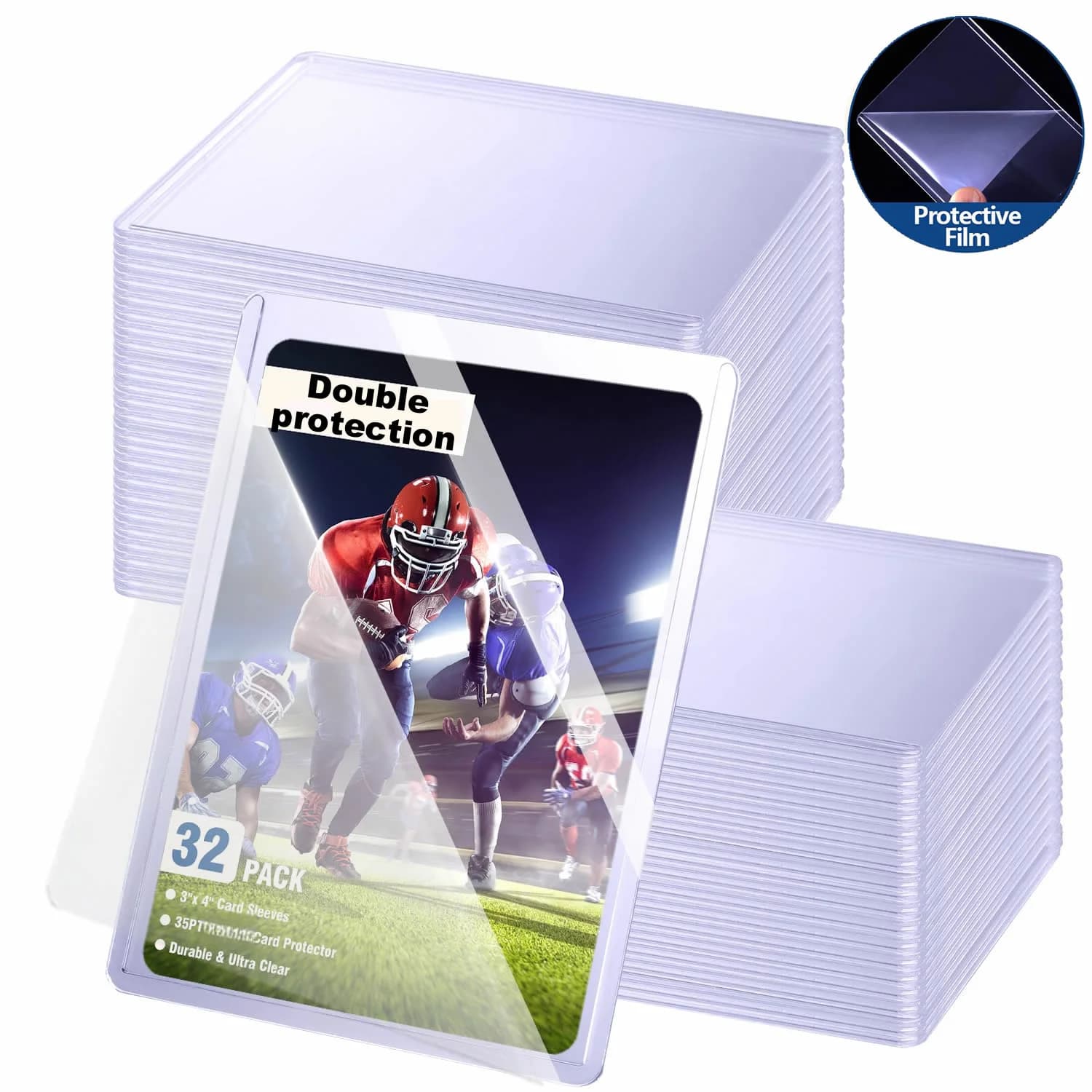25-100pcs Covered With Protective Film Hard Card Sleeves Protector Holder Fit For Yugioh Pokemon Game Sports Card Collect Toy