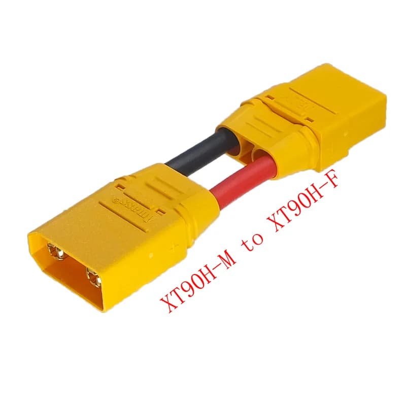 10/20/30/40/50CM/1M Accessories for drone wiring Amass XT90 Adapter Extension cable battery 12AWG/10AWG Silicone cable connector