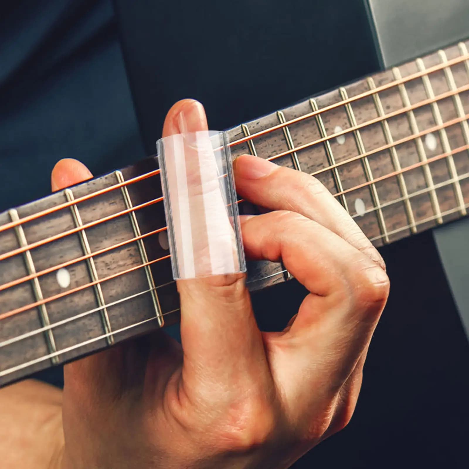 Set di 3 Protezioni per Dita in Vetro Flessibili per Chitarra, Ukulele, Banjo, Arpa e Pianoforte