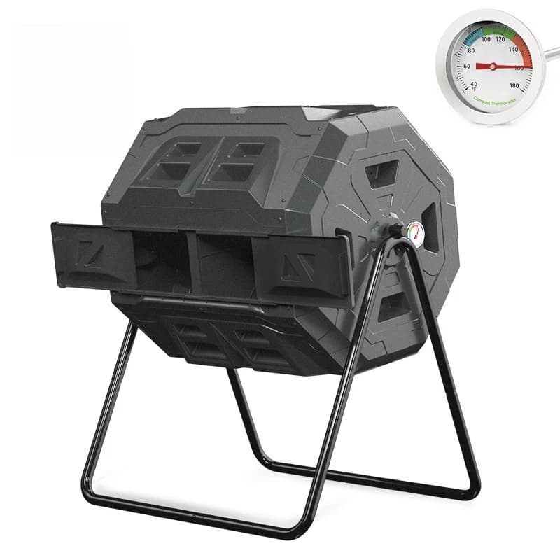 160L upgraded garden courtyard compost box double warehouse compost compost drum large capacity fermented organic fertilizer