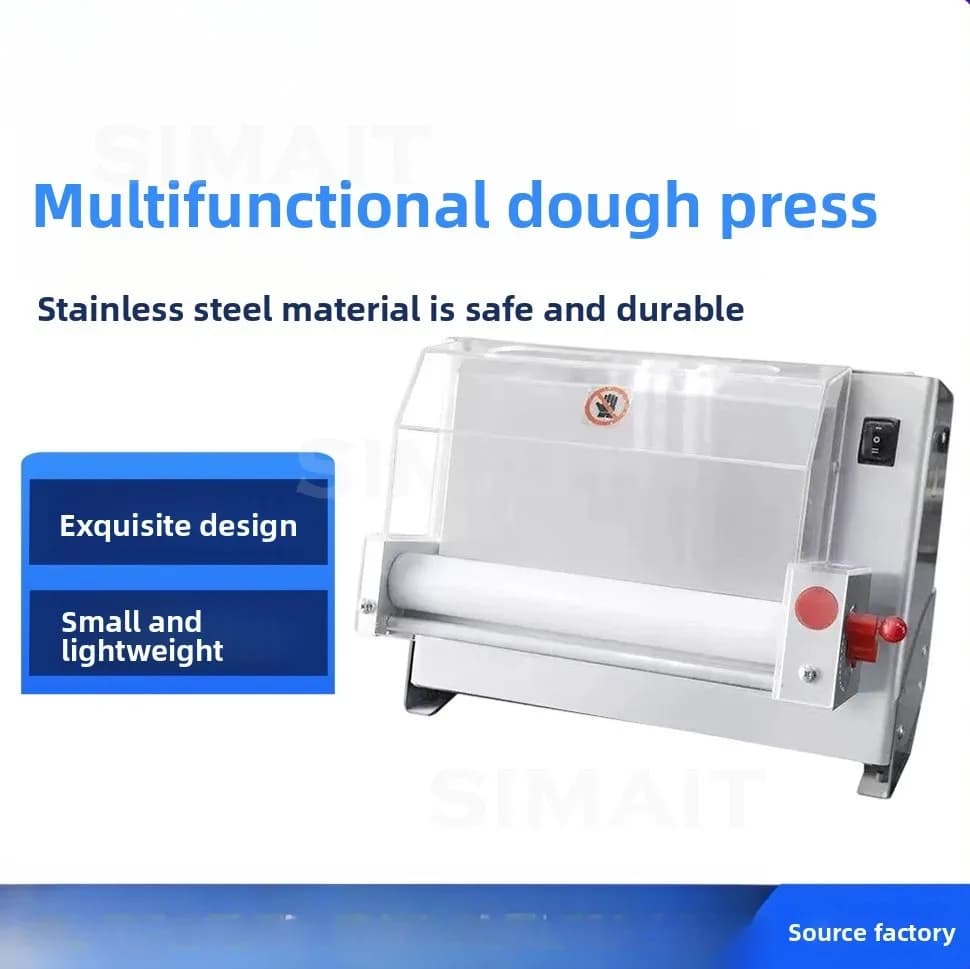 Electric Pizza Dough Roller Sheeter Machine, Wall-Mounted Commercial Pasta Maker with Dual Voltage 110V/220V for Home