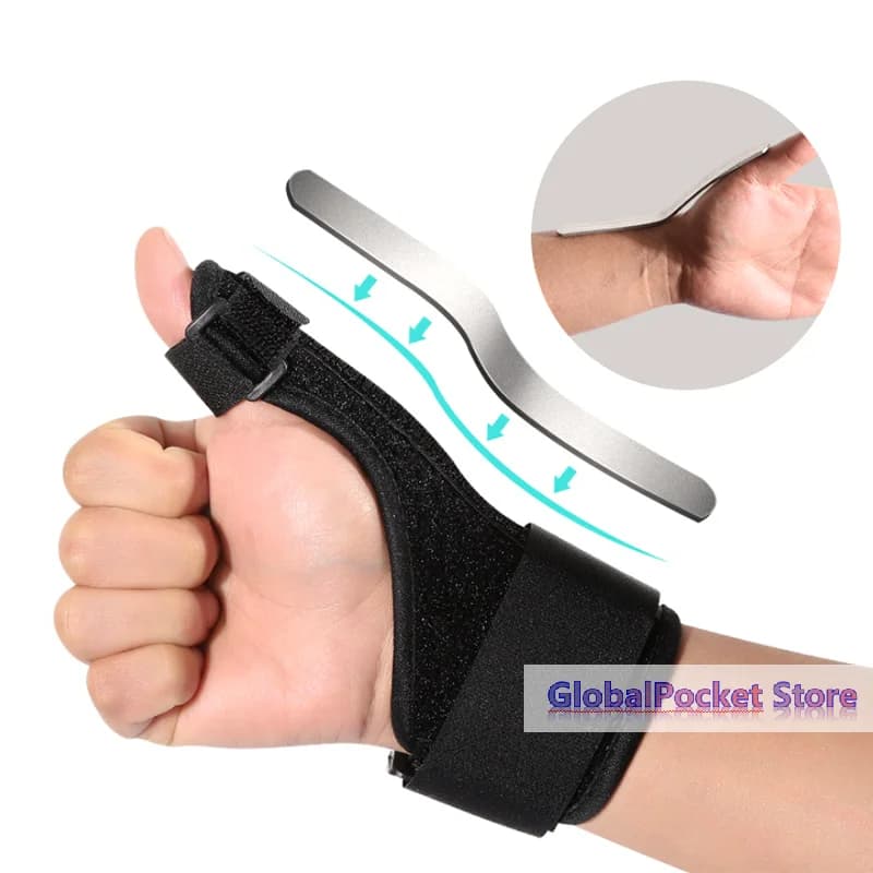 1Pc Wrist Thumb Support Protector Tendon Sheath Injury Recovery Thumb Brace Splint Finger Sprain Retainer Health Care Tool