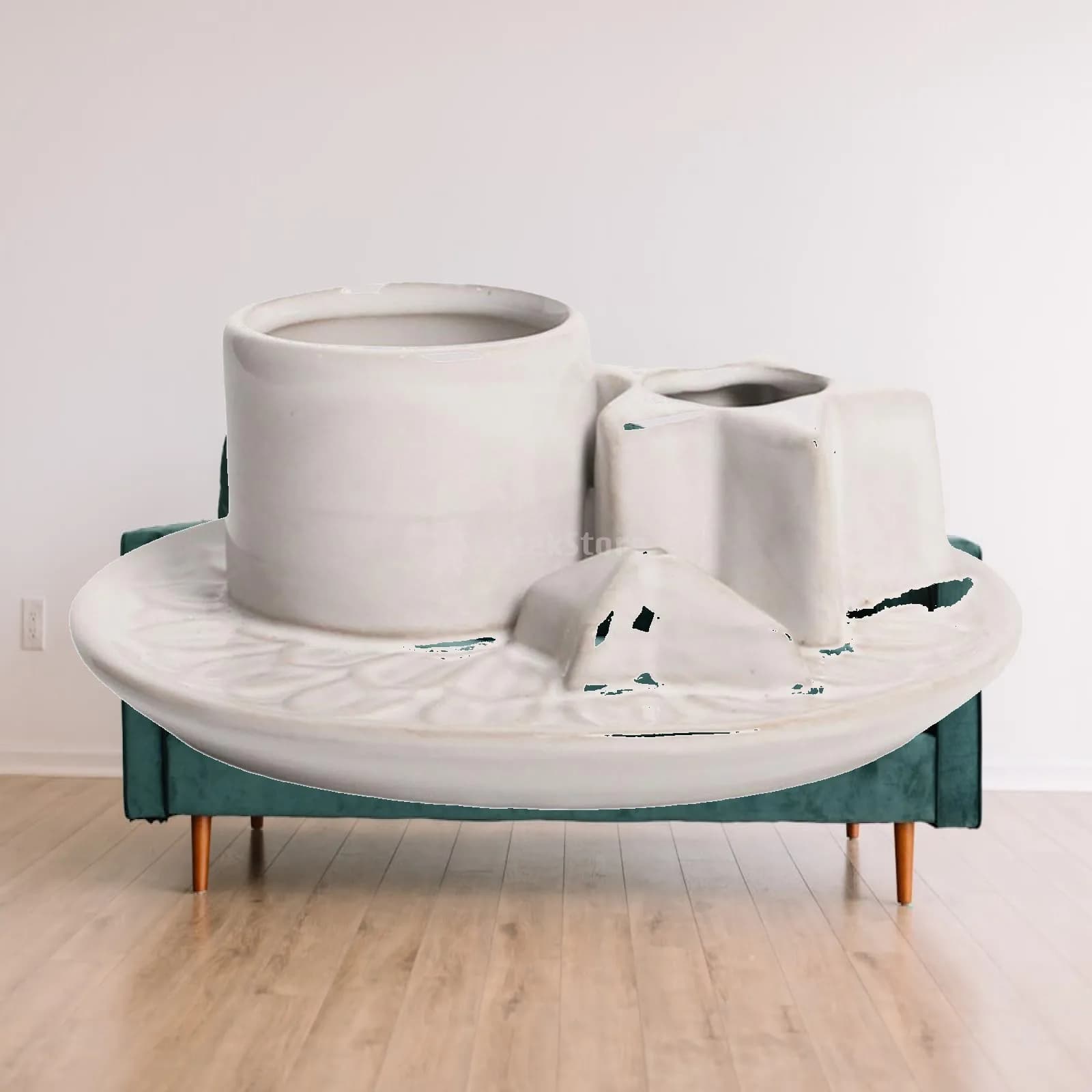 Tabletop Porcelain Incense Holder Tray for Meditation Yoga Stick Burner Home Decor Art